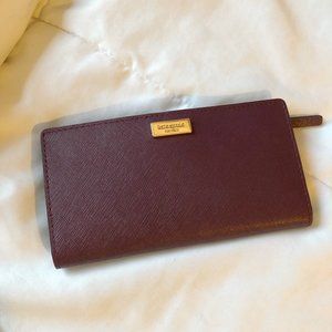 Kate Spade Leather Plum Wallet